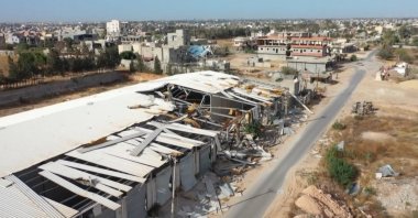 A destroyed building located in southern Tripoli, June 22, 2020. (AA Photo)