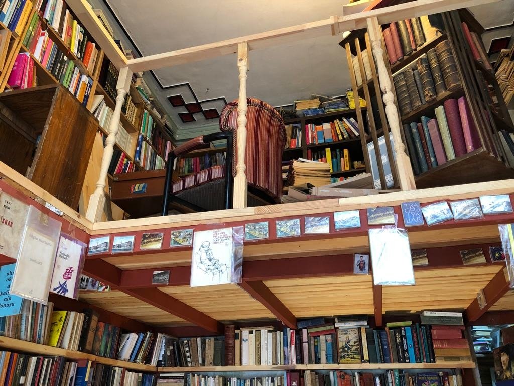 The bookstore has two floors, with older, more fragile books preserved on the upper floor. (Photo by Matt Hanson)