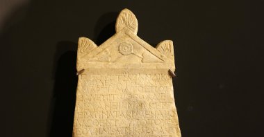 A view of the inscription at a museum in the capital Ankara, Turkey, Sept. 23, 2020. (AA Photo) 