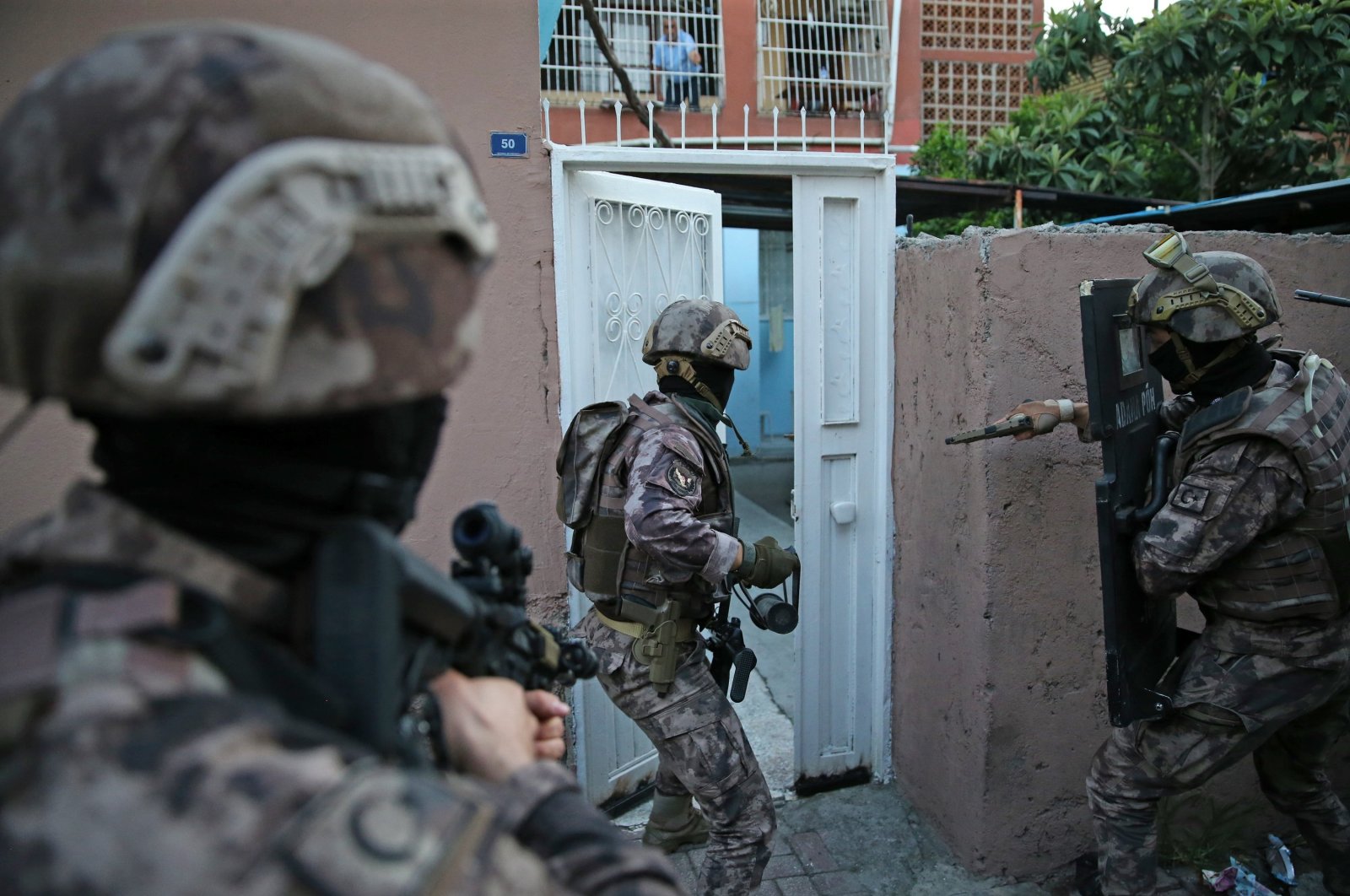 Counterterrorism police conduct an operation in Adana province, June 10, 2020. (AA File Photo)