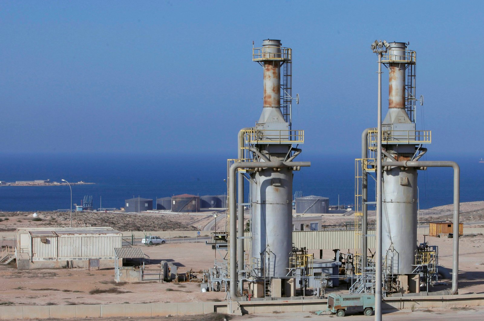 A general view of the Marsa al-Hariga oil port in the city of Tobruk, Libya, Aug. 20, 2013. (Reuters Photo)