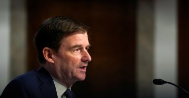 Under Secretary for Political Affairs David Hale testifies before the Senate Foreign Relations Committee during a hearing on U.S. Policy in the Middle East, on Capitol Hill in Washington, DC, U.S., Sept. 24, 2020. (REUTERS Photo)