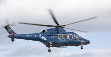 TAI's Gökbey makes a certification flight with its second prototype over the skies of the capital Ankara, Turkey, Jan. 7, 2019. (IHA Photo)