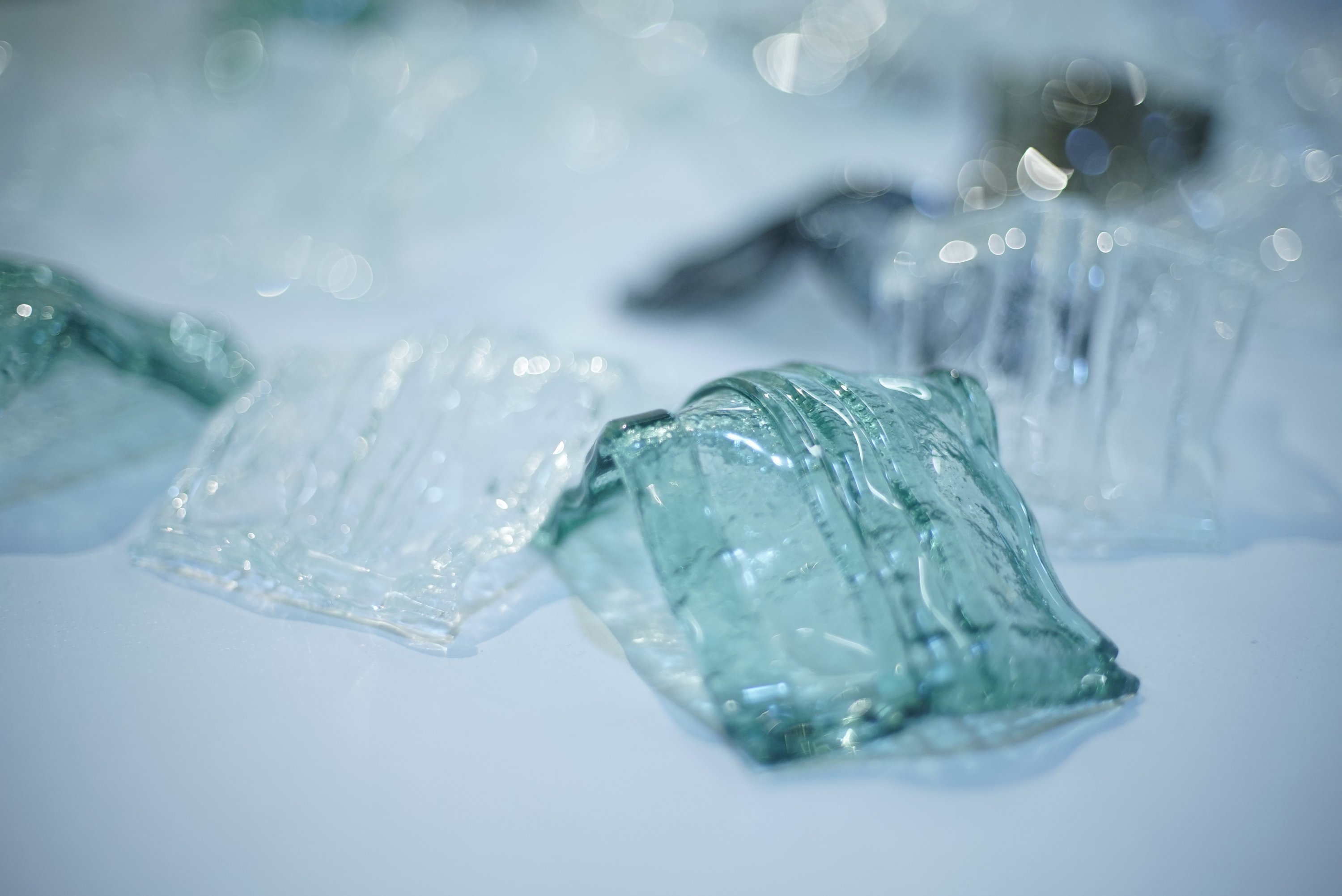 Felekşan Onar, "GetmePPE," glass installation, each 15 by 6 by 5 centimeters.