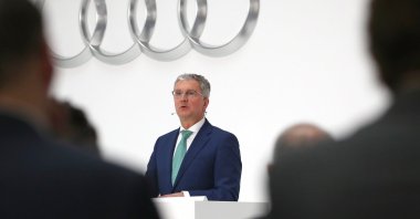 Audi CEO Rupert Stadler speaks during the company's annual news conference in Ingolstadt, Germany on March 15, 2018. (Reuters Photo)