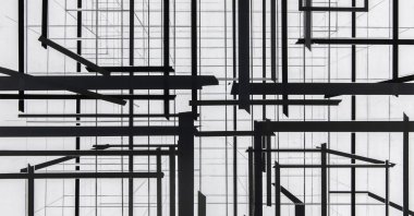 Nuri Kuzucan, "Perspective," 2020, acrylic on canvas, 195 by 185 centimeters (photo courtesy of Galerist).