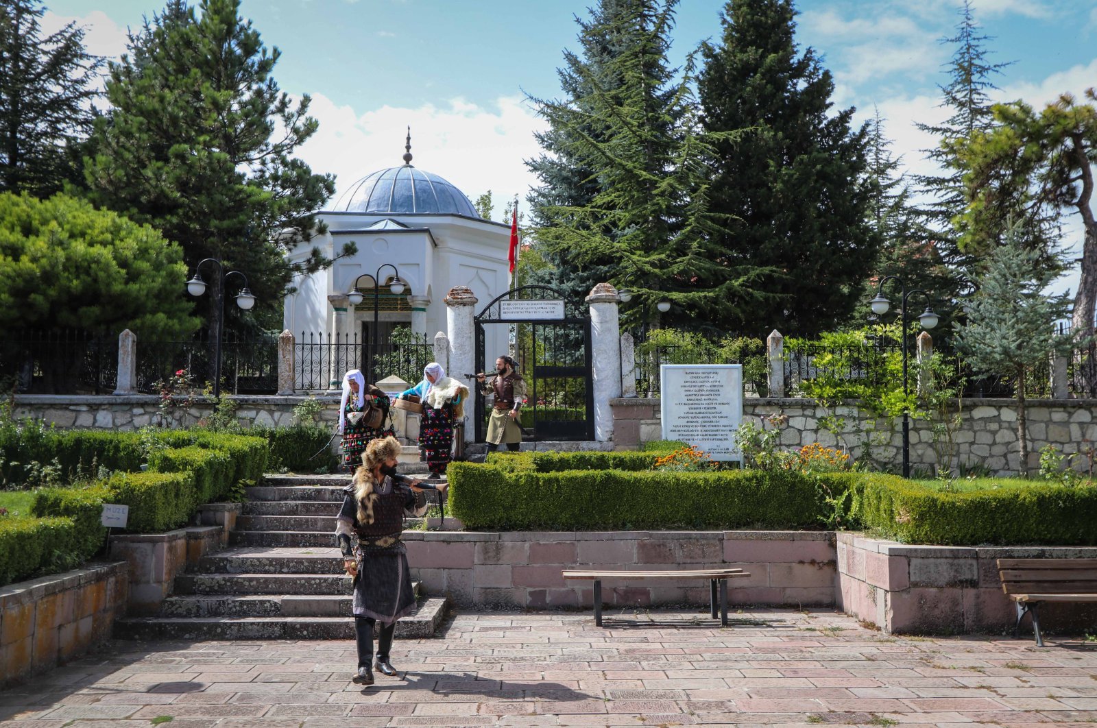 The tomb of Hayme Hatun in Domaniç district, Kütahya province, western Turkey, Oct. 1, 2020. (AA Photo)