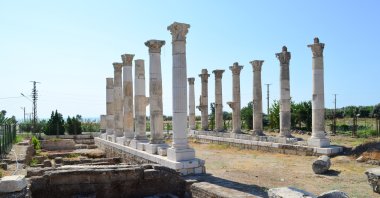 A general view from the ancient city of Soli Pompeipolis, Mersin, southern Turkey, Oct. 2, 2020. (AA PHOTO)