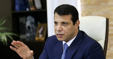 Mohammed Dahlan gestures in his office in Abu Dhabi, United Arab Emirates, Oct. 18, 2016. (Reuters Photo)