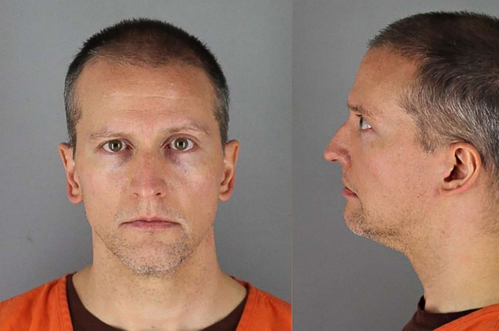 This file handout photo shows Derek Chauvin booking photos face and profile, May 31, 2020. (AFP)