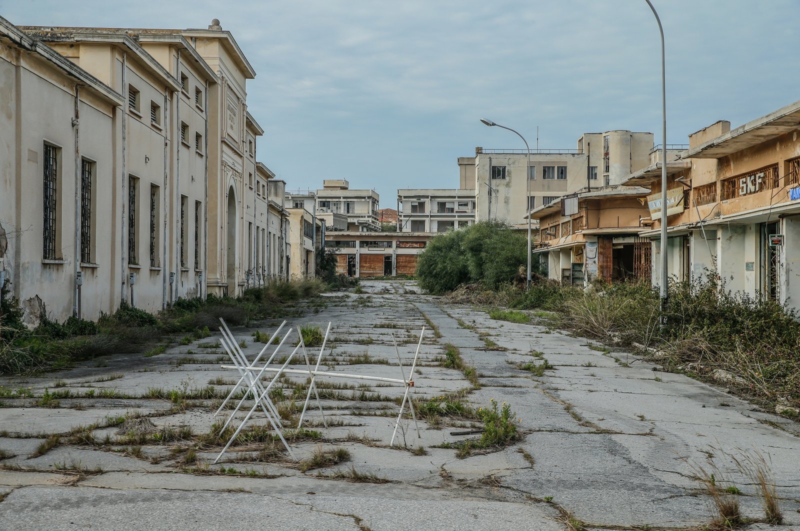 The abandoned town of Varosha (Maraş) on Oct. 8, 2020. (AA Photo)