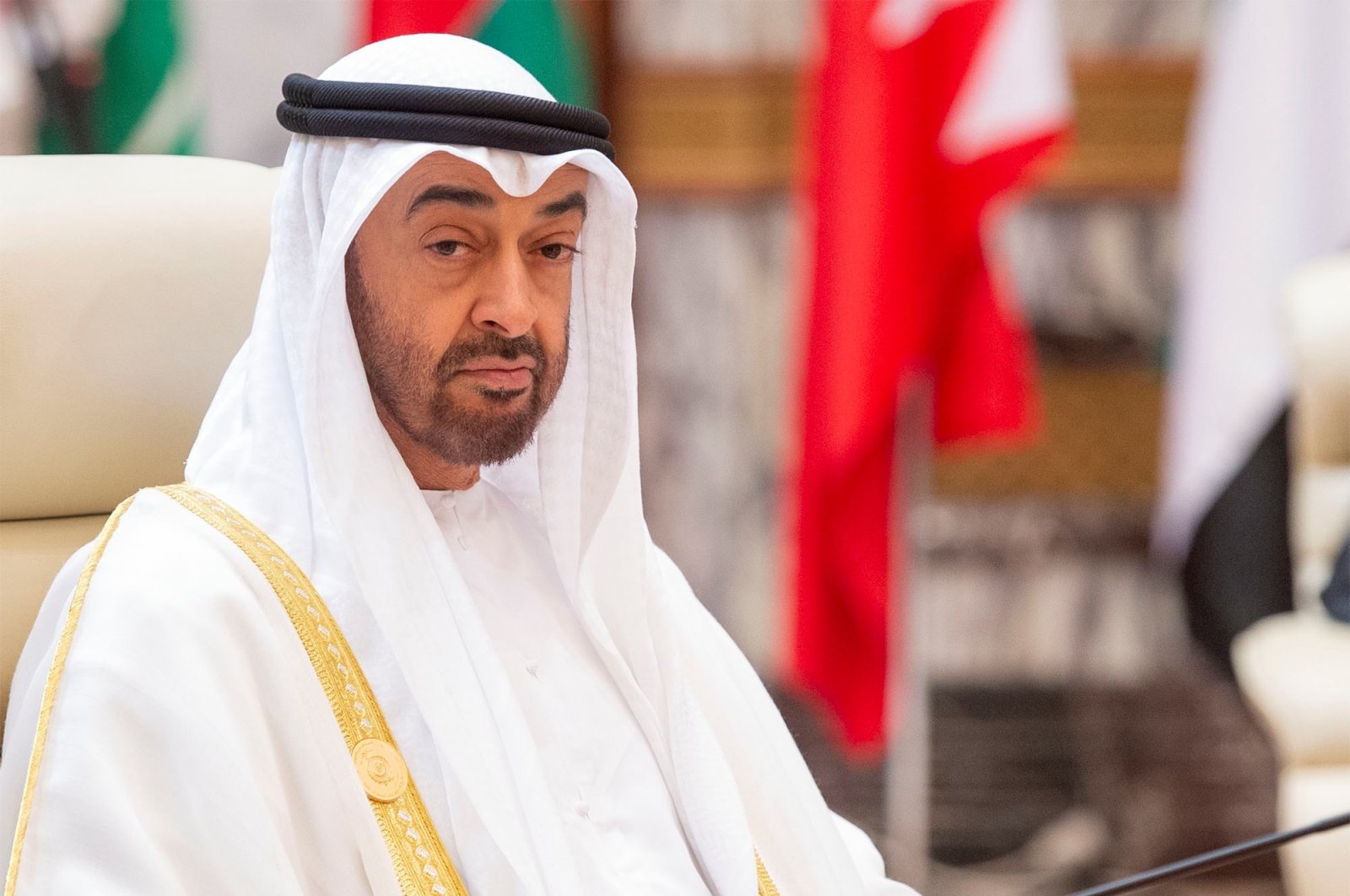 Abu Dhabi's Crown Prince Sheikh M. bin Zayed al-Nahyan attends the Gulf Cooperation Council (GCC) summit in Mecca, Saudi Arabia May 30, 2019. Picture taken May 30, 2019. (Reuters Photo)