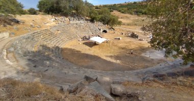 The theater of the ancient city of Kastabala, Osmaniye, southern Turkey, Oct. 8, 2020. (AA PHOTO)