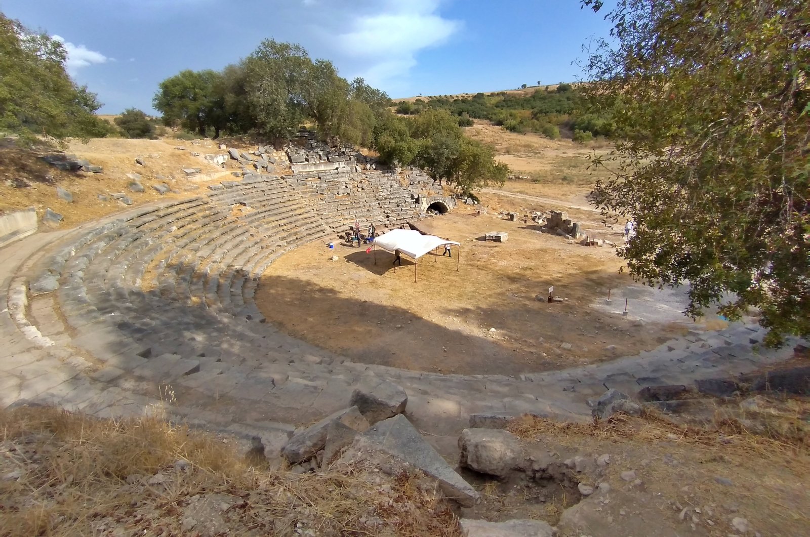 The theater of the ancient city of Kastabala, Osmaniye, southern Turkey, Oct. 8, 2020. (AA PHOTO)