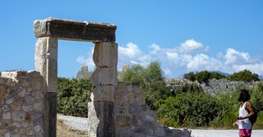 The gate of the bath in the ancient city of Patara, Antalya, southern Turkey, Oct. 11, 2020. (AA Photo)