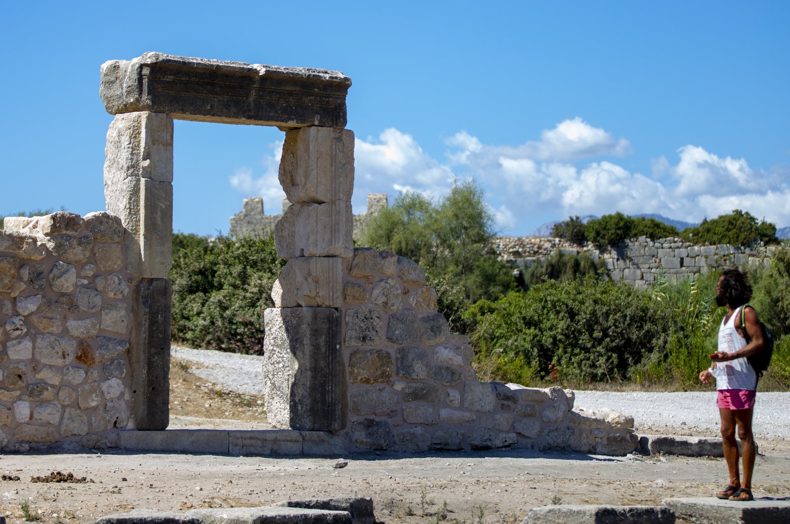 The gate of the bath in the ancient city of Patara, Antalya, southern Turkey, Oct. 11, 2020. (AA Photo)