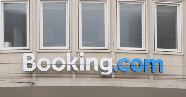 Booking.com headquarters seen in Amsterdam, the Netherlands, Sept. 8, 2020. (Reuters Photo)