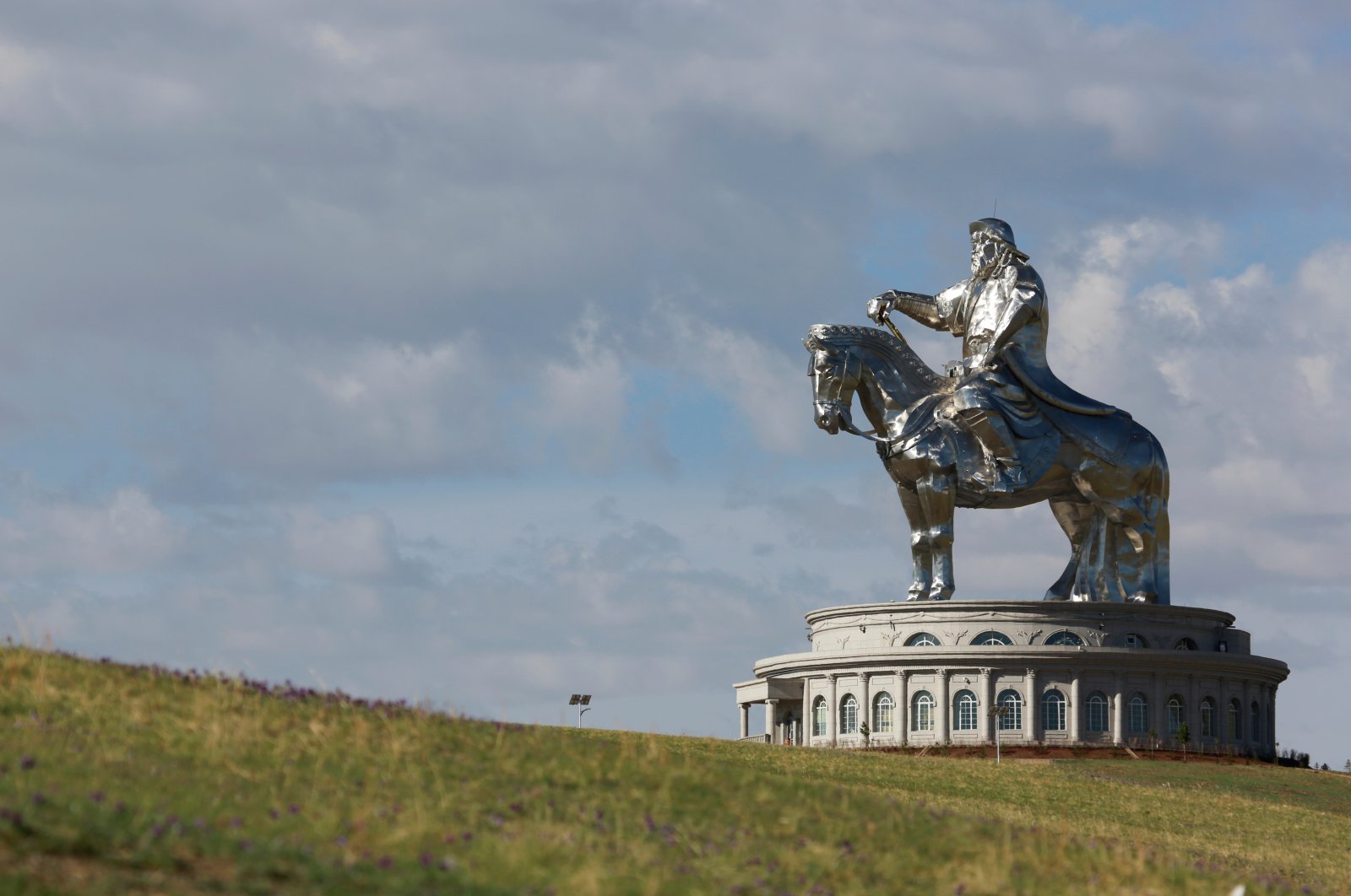 The Genghis Khan Equestrian Statue is seen east of Ulaanbaatar, Mongolia, June 1, 2019. (Reuters Photo)