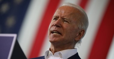 U.S. Democratic presidential candidate Joe Biden delivers remarks during a voter mobilization event, at Miramar Regional Park in Miramar, Florida, U.S., Oct. 13, 2020. (Reuters Photo)