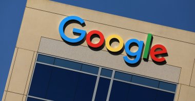 The Google logo is pictured atop an office in Irvine, California, Aug. 7, 2017. (Reuters Photo)
