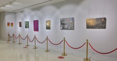 A view from the "A Hungarian Prince in Istanbul: Contemporary Encounters with Ferenc Rakoczi II" exhibition. 