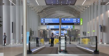 A view of a terminal of Istanbul's new airport, during a media day, Oct. 25, 2018, ahead of its official opening. (AP Photo)