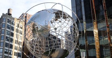 The globe statue outside Trump International Hotel and Tower, on 1 Central Park West, New York City, U.S., June 22, 2016. (iStock Photo)
