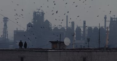 Still shot from Valentyn Vasyanovych’s dystopian film “Atlantis.”