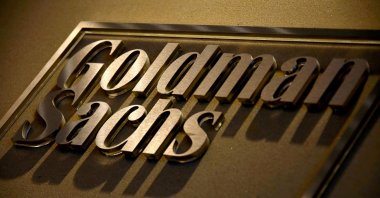 A sign is displayed in the reception of Goldman Sachs in Sydney, Australia, May 18, 2016. (Reuters Photo)