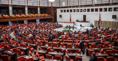 Turkish lawmakers assemble at the Turkish Parliament in the capital Ankara, June 8, 2020. (AA Photo)