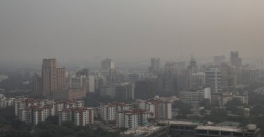 Delhi engulfed in heavy smog, Oct. 22, 2020. (EPA Photo)