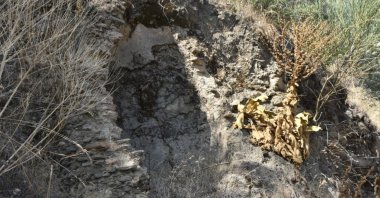 Remains of the Byzantine-era settlements, western Aydın province, Oct. 26, 2020. (DHA Photo)