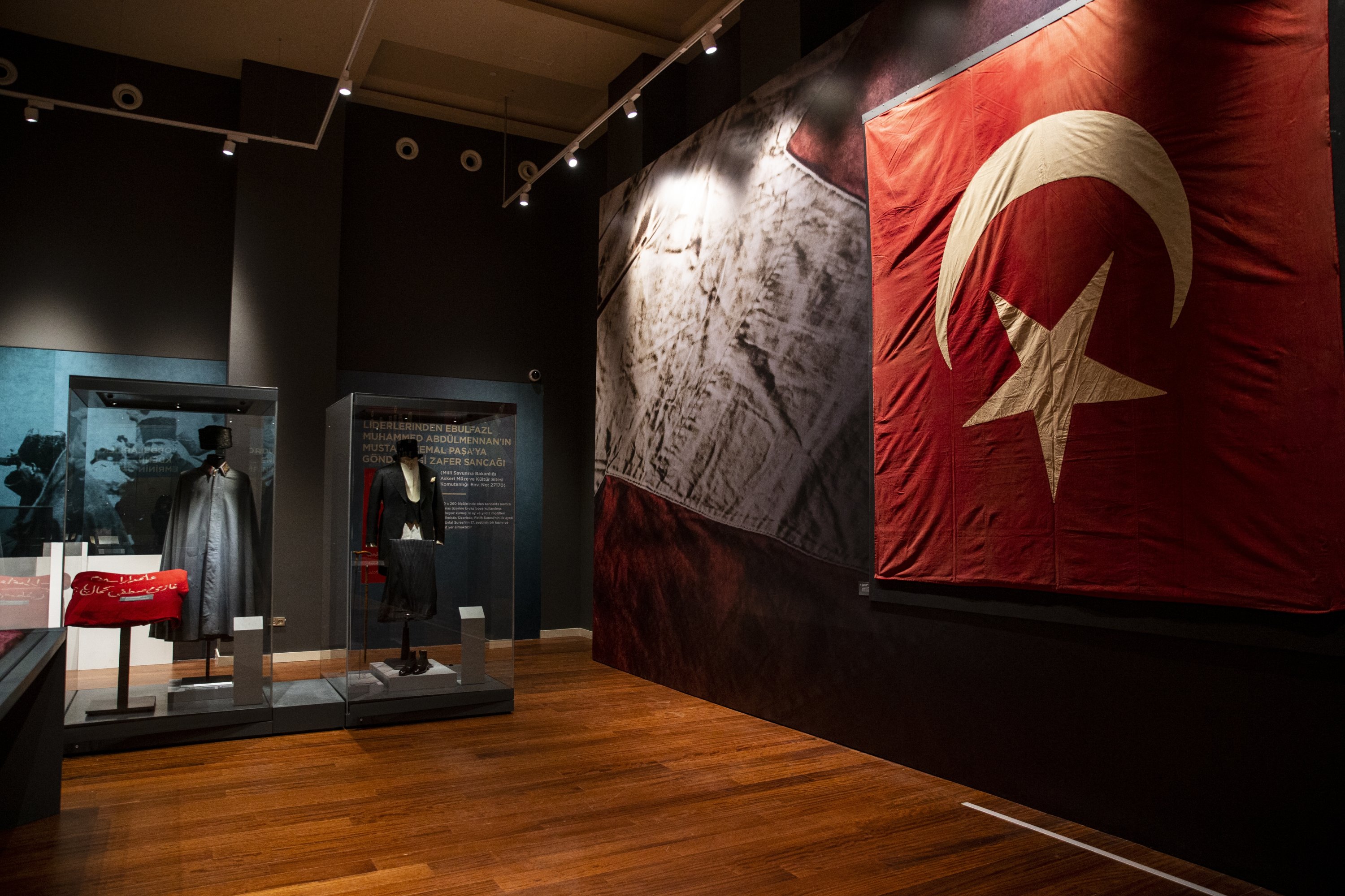 A view from the exhibition at the Presidential Library, Ankara, Turkey, Oct. 28, 2020. (AA Photo)