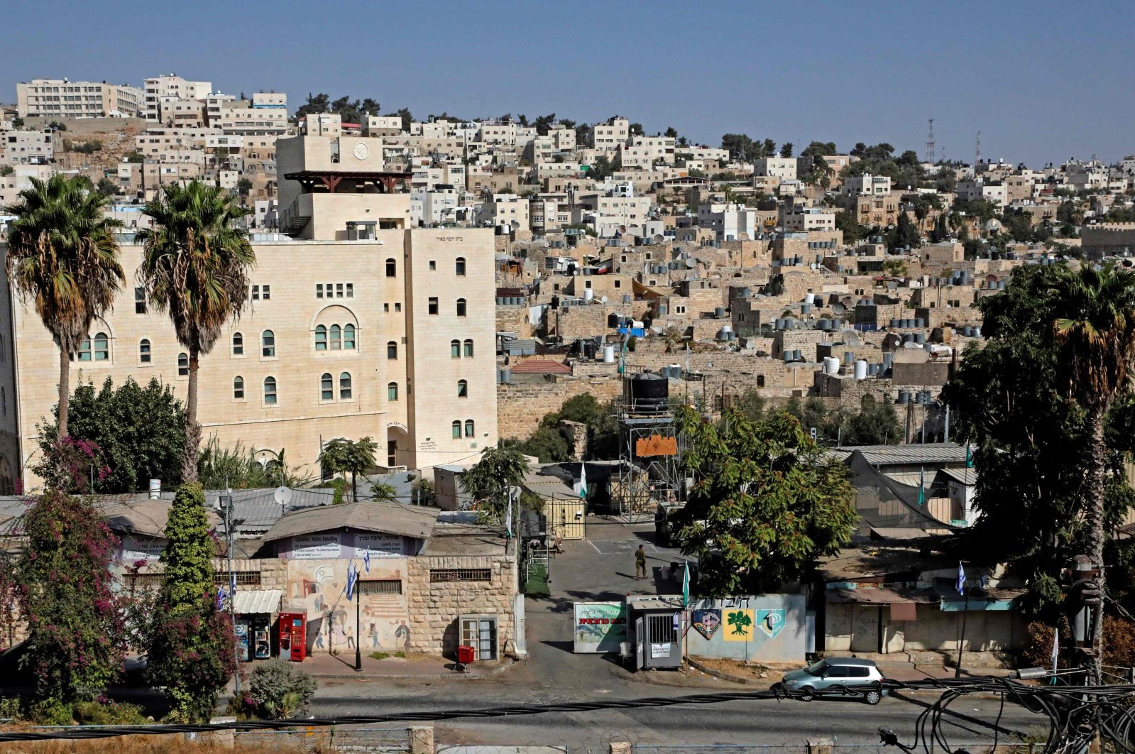 The flashpoint area of the old central bus station in the Palestinian city of Hebron in the occupied West Bank, where Israel has approved the construction of Jewish settler homes for the first time since 2002, according to the anti-occupation group Peace Now, Hebron, West Bank, Palestine, Oct. 27, 2020. (AFP Photo)