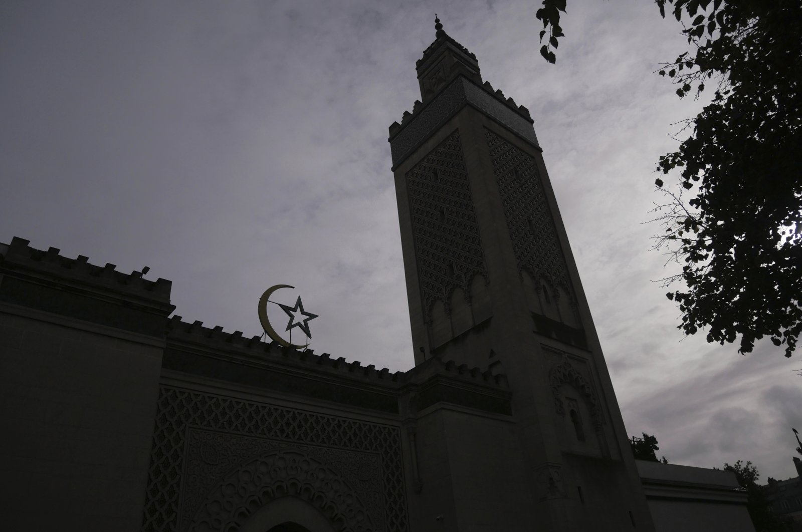 This Oct. 29, 2020 file photo shows the Paris mosque. A spotlight of suspicion encircled Muslims again even before the latest acts of extremist violence, including two beheadings. (AP Photo)