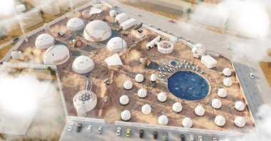 A virtual plan of the Mars Colony. (AA PHOTO)