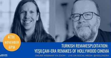 A poster of the webinar showing lecturer Iain Robert Smith (L) and professor Nezih Erdoğan. (Courtesy of YEE)