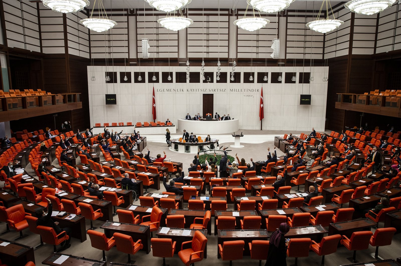 The Turkish Parliament has adopted a resolution to establish a parliamentary investigation commission for measures to be taken against earthquakes, Nov. 3, 2020. (AA Photo)