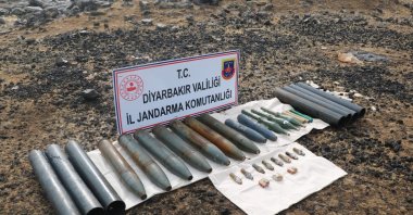 Turkish security forces seize ammunition belonging to the PKK terrorists in Diyarbakır province, southeastern Turkey, Nov. 8, 2020. (DHA)