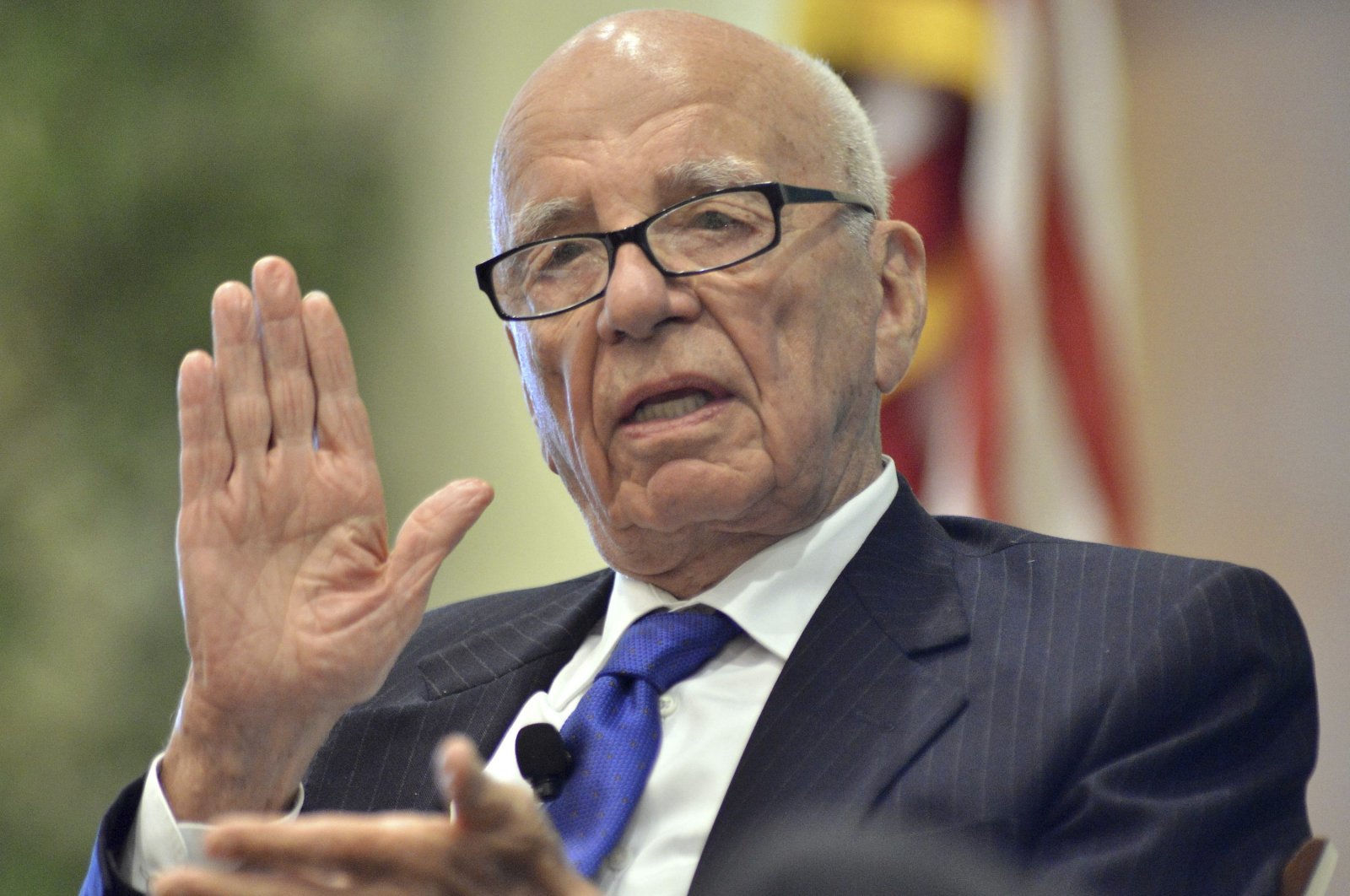 News Corporation CEO Rupert Murdoch speaks during a forum on The Economics and Politics of Immigration in Boston, Aug. 14, 2012. (AP Photo)