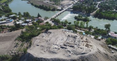 An aerial view from the ancient city of Misis, Adana, southern Turkey, Nov. 11, 2020. (İHA Photo)