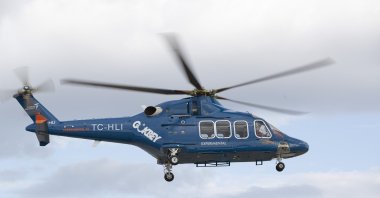 Turkey's first indigenous multirole helicopter, Gökbey, developed by Turkish Aerospace Industries (TAI), conducts a test flight over the capital Ankara, Turkey, July 1, 2019. (IHA Photo)