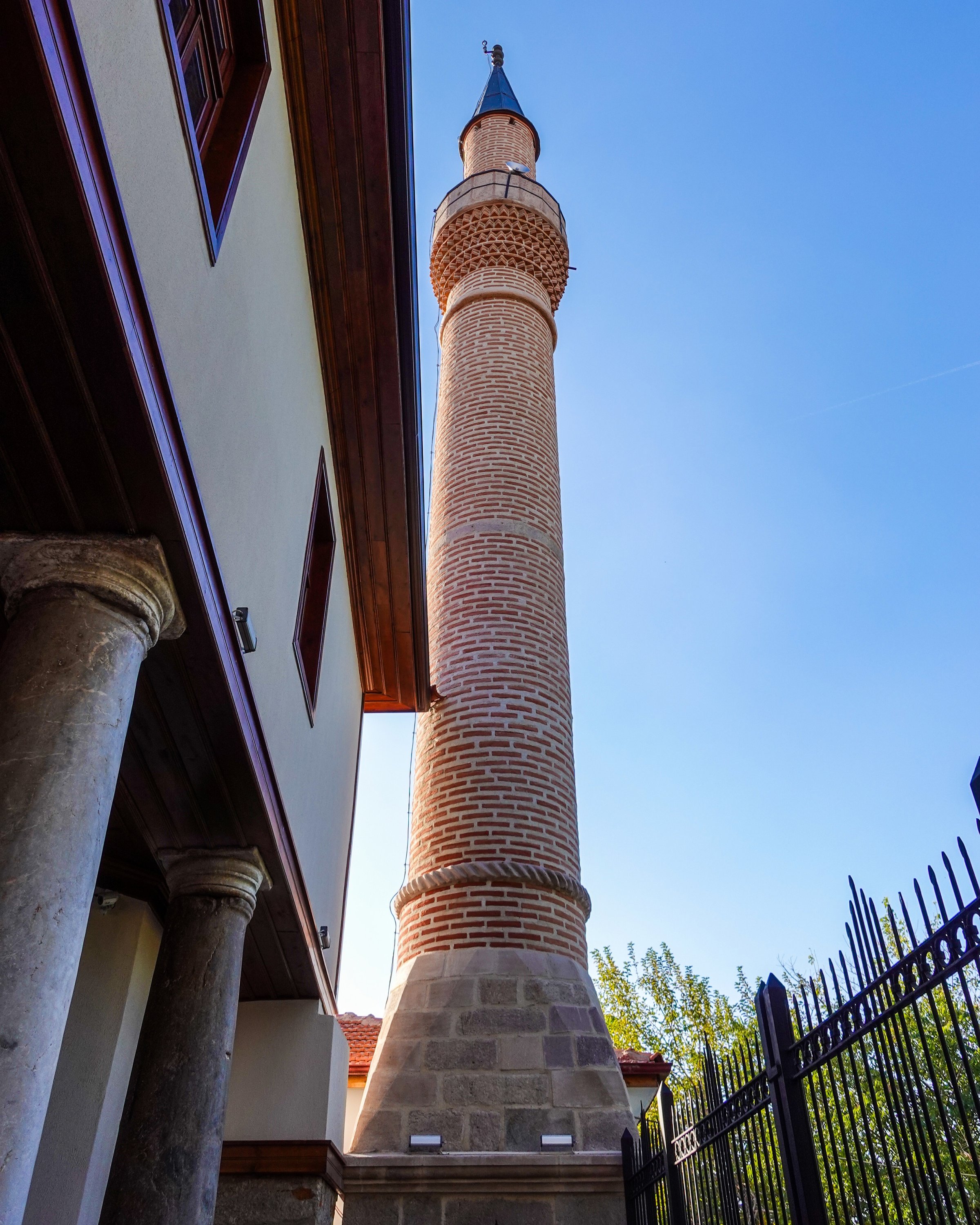 The minaret tower of the Sultan Alaaddin Mosque. (Photo by Argun Konuk)