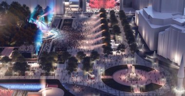 An artist's impression of the redesigned Taksim Square chosen in the public poll. (COURTESY OF IBB)