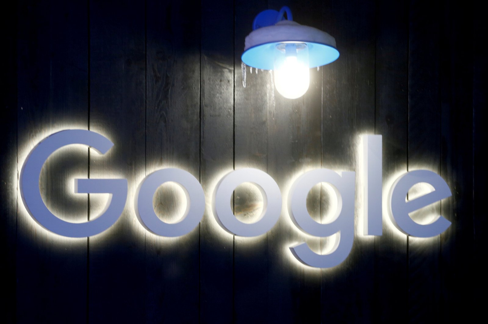 The logo of Google is seen in Davos, Switzerland, Jan. 20, 2020. (Reuters Photo)