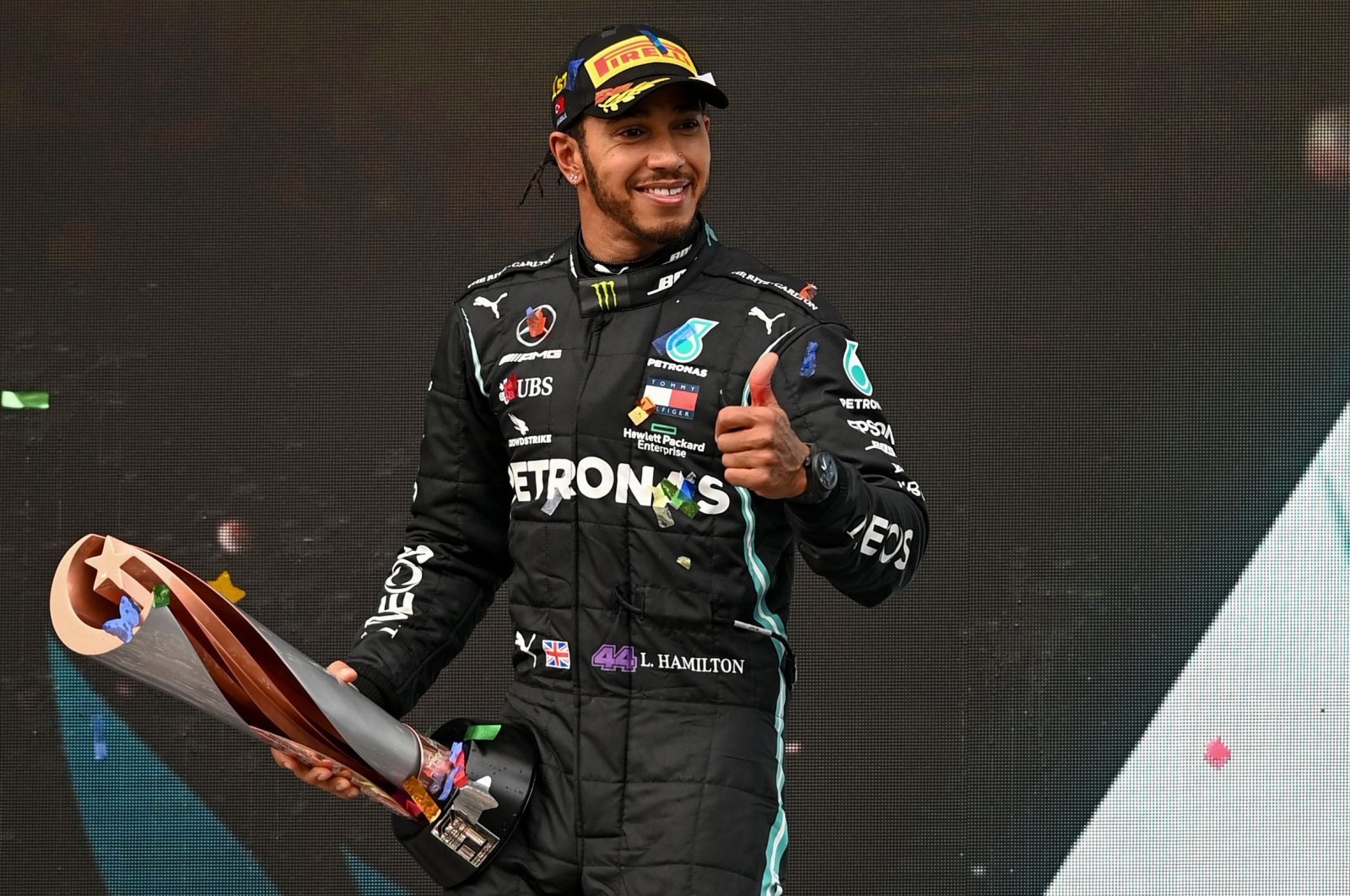 Hamilton wins Turkish Grand Prix to grab recordequaling 7th title
