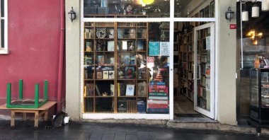 The Kuzguncuk Sahaf sits on the corner of a road lined with street-side cafes and artsy shops. (Photo by Matt Hanson)