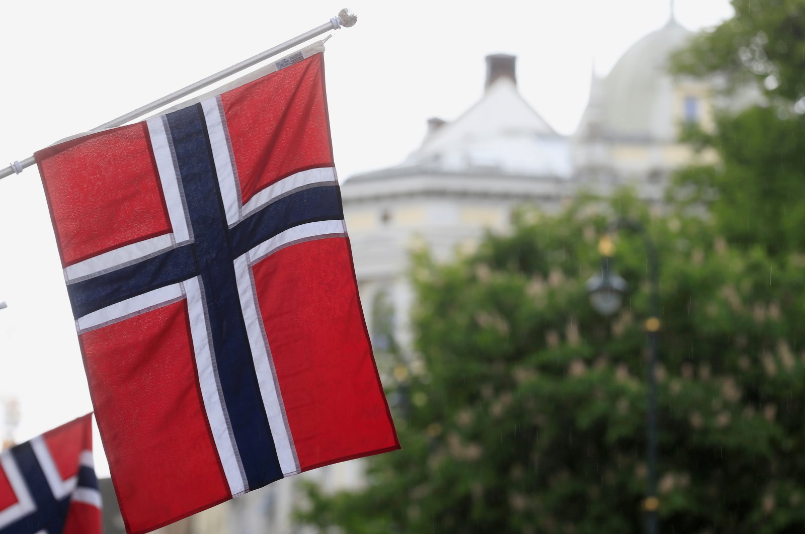 Norwegian flags flutter at Karl Johans street in Oslo, Norway, May 31, 2017. (Reuters Photo)