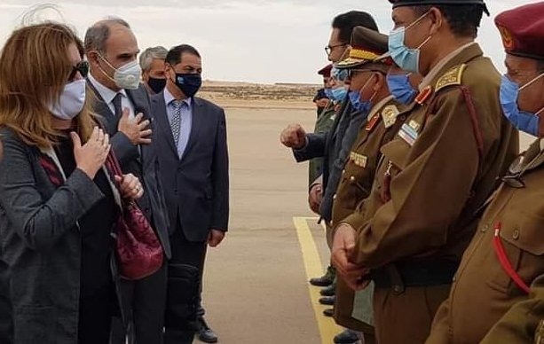 United Nations acting special envoy for Libya Stephanie Turco Williams visits Libya's northeastern Brega province, Nov. 16, 2020. (AA Photo)