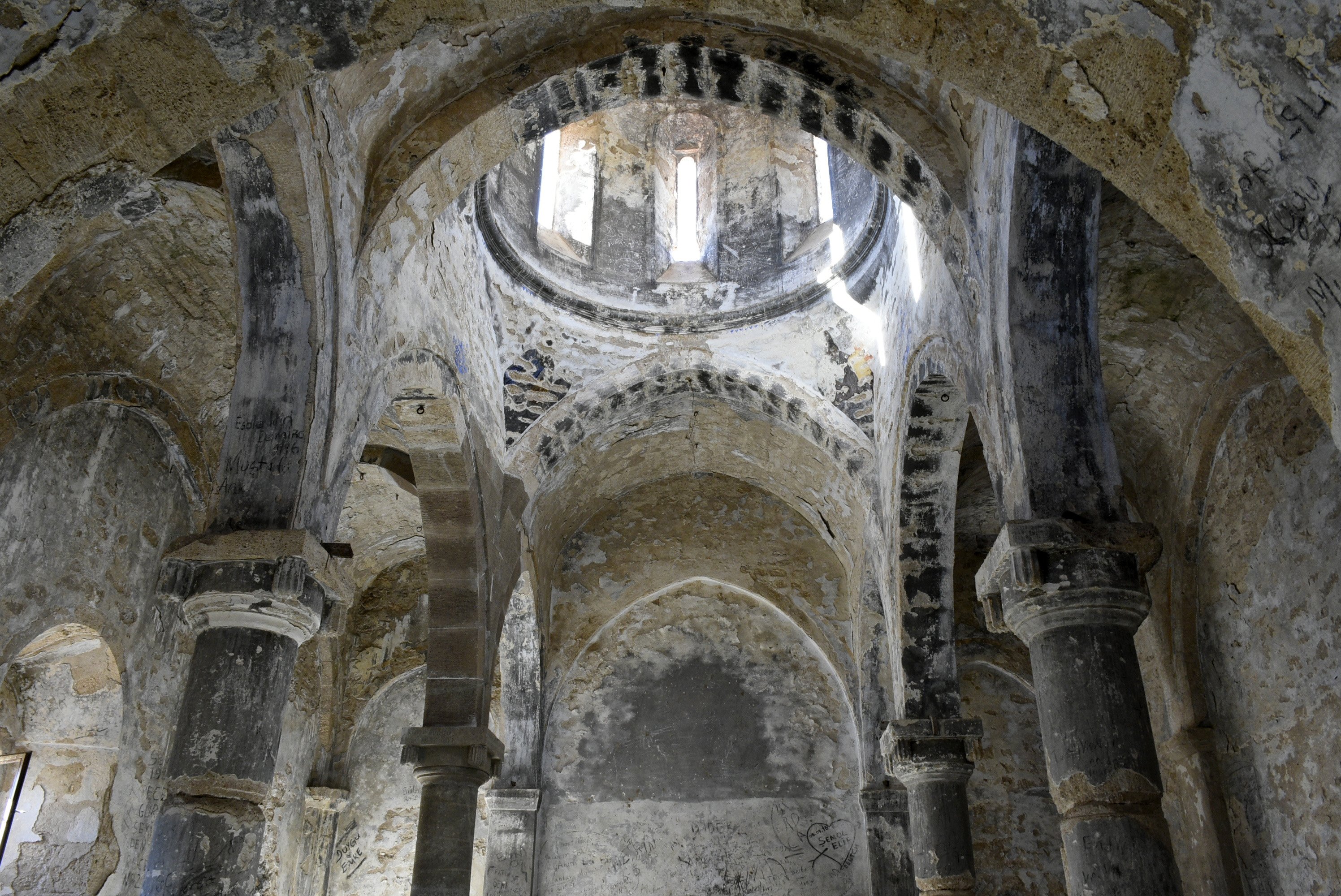 A view from the interior of the Imera Monastery, Gümüşhane, northeastern Turkey, Nov. 18, 2020. (AA PHOTO)